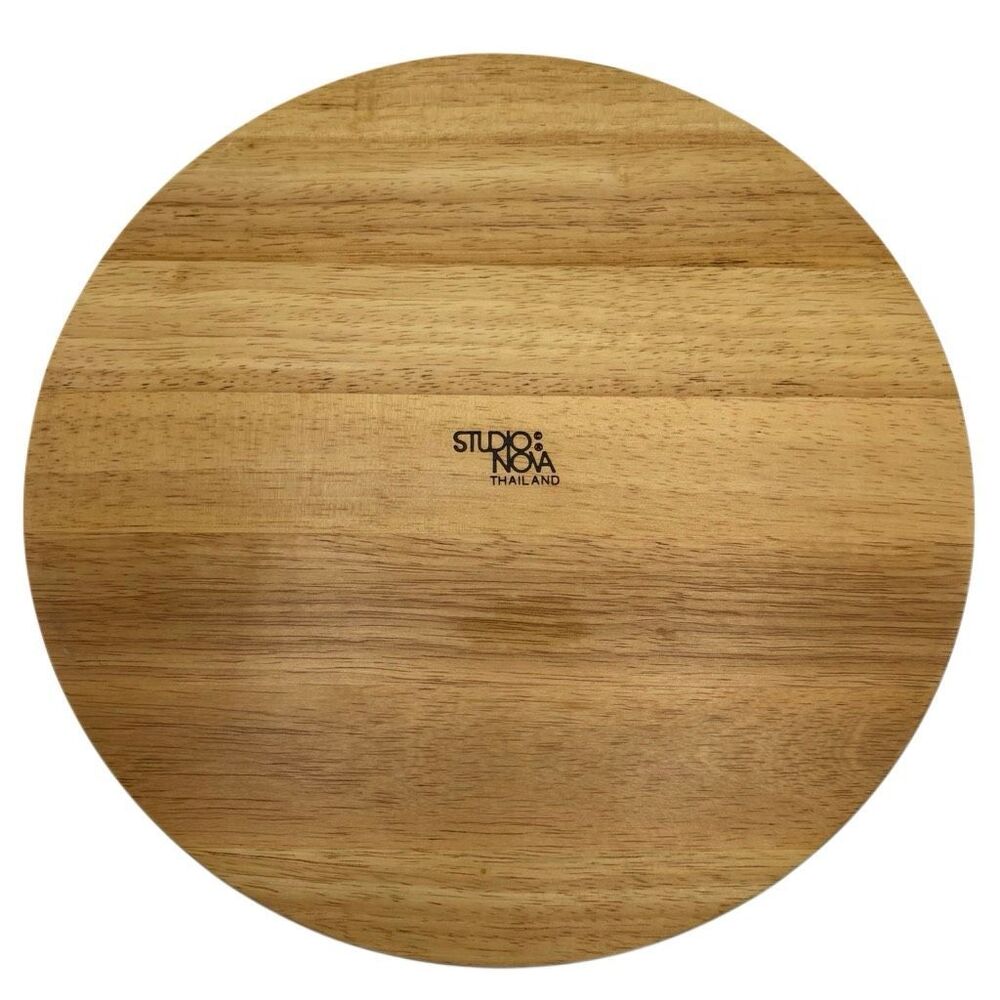 Studio Nova Wooden Chip and Dip Bowl Serving Tray Mid Century Modern Style 12" - Picture 5 of 5